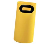 Homoyoyo Seau à Laver les Pieds Portable en Plastique Jaune 16l Résistant à L'usure, Confortable à Transporter, Voyage Activités en Plein Air