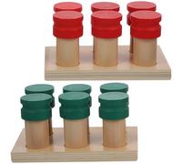 Homoyoyo Sensoriel Montessori en Bois pour Garçon et Filles Coffret D'entraînement la Motricité Fine 1 Boîte à Odeurs Parfumée Jeu D’éveil Éducatif pour Bébé, Adapté à L’Apprentissage