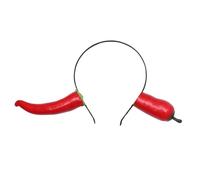 Homoyoyo Serrage-tête De Fête Amusant Taille Unique Bandeau Coiffure Adulte Accessoire Créatif Piment Rouge Mousse Pour Soirées Cosplay Carnaval