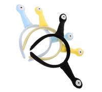 Homoyoyo Serrage-Têtes Escargot Peluche Lot de 3 Bandeaux Doux Confortables pour Cosplay Fête et Maquillage Visage