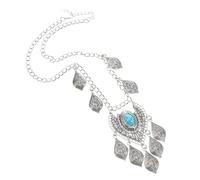 Homoyoyo Serre-tête à Pampilles Avec Turquoise Et Strass Pour Femme Coiffe De Mariage Égyptienne Accessoire De Coiffure