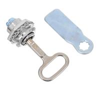 Homoyoyo Serrure D’armoire Électrique en Alliage de Zinc Argenté Barillet et Clés, Loquet de Verrouillage Multipurpose pour Boîte à Fusibles, Coffret Compteur, Quincaillerie Extérieure