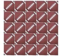 Homoyoyo Serviettes en Papier Thème du Rugby 48 Pièces, Serviettes Jetables Absorbantes pour Fêtes de Supporters de Football, Événements Sportifs et Anniversaires, Décorations de Table