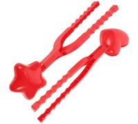 Homoyoyo Set de 2 Pinces pour Moules en Plastique Grandes Tailles, Hivernal Extérieur, Fabrication Rapide de Boules de Neige pour Garçon et Filles, Jeux d'hiver en Plein Air