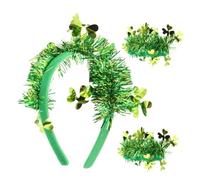 Homoyoyo Set de Bandeaux et Bracelets Shamrock Verts pour Accessoires Décoratifs pour Fête Saint Patrick Confortables et Durables Ambiance Festive Garantie