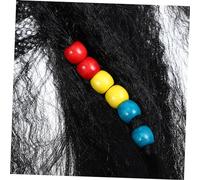 Homoyoyo Set de Costume Pirate Réutilisable avec Perruque Tressée Moustache et Cache Œil Non Tissé pour Cosplay Halloween et Fêtes à Thème