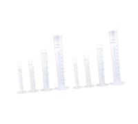 Homoyoyo Set de Doseurs Plastiques pour Jardinage et Ferme Cylindre Mesureur avec Échelle Claire Outil Précis pour Liquide Usage Polyvalent Agriculture et Analyse Réutilisable