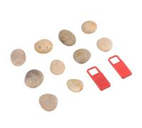 Homoyoyo Set de Galets Naturels pour Peinture DIY avec Support Lisses pour Garçon Fille Création Artistique et Décoration Maison École