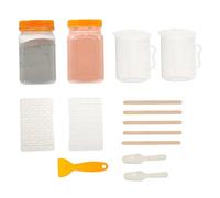 Homoyoyo Set De Moules Mini Briques De Construction DIY pour Maquette Architecturale Matériel Complet pour Table à Sable Outils De Fabrication De Briques Miniature Kit Créatif pour Garçon