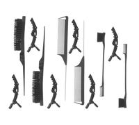 Homoyoyo Set de Peignes de Coiffure Peignes Queue de et Brosse à Taquiner Double pour Mise Forme Coloration et Entretien des Bords Résistants et Réutilisables