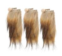 Homoyoyo Set DIY Barbe de GNOME Prédécoupée Naturelle avec Perles Bois Accessoires Artisanaux pour Décoration Noël Bricolage Créatif et Fête