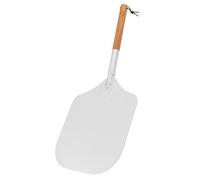 Homoyoyo Spatule à Pizza en Aluminium avec Manche en Bois Pelle à Gâteau Pratique pour Cuisson Outil de Service pour Pizza et Tarte Compatible Four et Pizzeria Ustensile Cuisine Solide