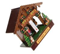 Homoyoyo Station Météo Murale en Bois Multifonction avec Baromètre, Thermomètre Analogique et Hygromètre, Précision Intérieure pour Maison, Bureau et Garage, Lecture Température et