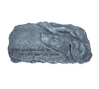 Homoyoyo Statue Commémorative en Résine pour Animaux de Compagnie Ornement de Jardin Couleur Pierre Sculpture Funéraire Chien Décorative Extérieure Plaque Commémorative Solide pour