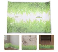 Homoyoyo Sticker Bordure de Papier Peint Effet Gazon Vert Auto-Adhésif Imperméable Protection Poussière et Huile pour Salle de Bain et Salon