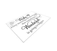 Homoyoyo Sticker Mural Inspirant Anglais Wake Up pour Décoration Salle de Sport Autocollant Amovible pour Yoga et Fitness Positive Affirmations Motivation Quotidienne sans Trace