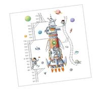 Homoyoyo Sticker Mural Pour Chambre Motif Astronaute Autocollant Vaisseau Spatial Créatif Fresque Murale Unique