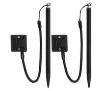 Homoyoyo Stylet tactile résistif en métal avec sangle de maintien et socle - Stylet précis pour appareils à écran tactile résistif - Stylet avec cordon anti-perte pour smartphones