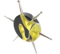 Homoyoyo Stylo de Manucure DIY Multi-tête en Acrylique et Aluminium pour | Outil Rond à Prise Facile, pour Loisirs Créatifs et Enseignement Artistique, Tracés Précis