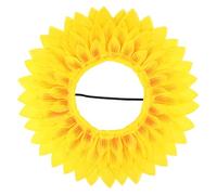 Homoyoyo Sunflower Face Cover With Elastic Band Funny Kindergarten Sports Games Prop Creative Sunflower Headgear Accessory For Party Decoration Couleur Aléatoire