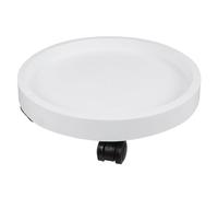 Homoyoyo Support à roulettes Épais pour Pots de Fleurs Blanc 32 CM Plateau Mobile Résistant pour Jardinières Soucoupe Protectrice pour Sol Usage Intérieur et Extérieur Facilitant Le