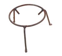 Homoyoyo Support à Wok Multifonction pour Camping et Barbecue en Extérieur, Petit Support Trépied en Acier Rond Résistant à Haute Température, Portable et Léger pour Cuisson sur Feu