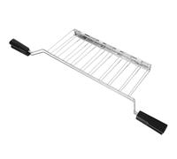 Homoyoyo Support Acier Inoxydable pour Toaster Porte-tranches Large Antibrûlure Rack Multifonction pour Griller Sandwichs et Toast