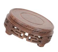 Homoyoyo Support Bois de Poulet pour Plantes Intérieur Socle Rond Bois Massif pour Vase Porte-théière Style Chinois Étagère Décorative Ancienne Adaptée à Salon et Bureau