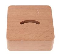 Homoyoyo Support de Base pour Chausse-Pied en Bois Naturel 9 X 9 X 35 CM Organiseur Compact pour Entrée et Placard Socle Stable et Solide pour Rangement de Chausse-Pieds Accessoire