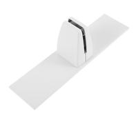 Homoyoyo Support de Cloison de Bureau Vertical en Alliage d'Aluminium Blanc Pince de Fixation Auto-Adhésive pour Panneaux de Séparation de 4 à 20 MM d'Épaisseur Clip Ajustable pour