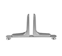 Homoyoyo Support de Cloison de Séparation en Plastique Robuste Pied de Base Argenté Patin Antidérapant Compatible Paravent Pliable pour Bureau Maison et Espaces Publics - Fixation