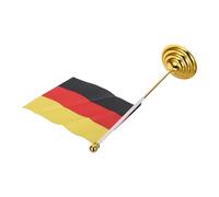 Homoyoyo Support de Drapeau de Table Portable en Polyester avec Base en Fer, Drapeaux Miniatures pour Décoration Internationale et Salle de Conférence