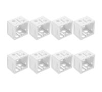 Homoyoyo Support de Fixation pour Stores Blanc ABS 1 Pouce Lot de 8 Pièces Supports Robustes pour Rail de Store Installation Intérieure et Extérieure Accessoires pour Fenêtres et