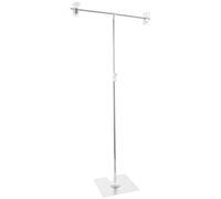 Homoyoyo Support de Fond Photo en Acier Inoxydable Ressort Réglable, pour Photographier Cosmétiques et Petits Objets en Studio, Cadre Fond T Compact