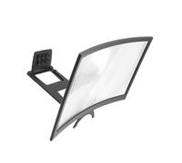 Homoyoyo Support De Loupe D'écran Mobile Incurvé 12 Pouces pour Smartphone, Amplificateur D'écran Ultra Clair Portable, Support De Téléphone Compact, Utilisation sans Mains, Compatible Vision Vidéo