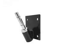 Homoyoyo Support de Mât de Drapeau en Alliage d'Aluminium Noir 45° Fixation pour Poteau et Mur Matériel de Montage Robuste pour Extérieur Jardin Balcon et Patio Support de Montage sur