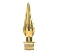 Homoyoyo Support de Mât de Drapeau en Plastique Doré, Embout Décoratif pour Drapeau, Hauteur Réglable, pour Salle de Conférence et Auditorium, Ornement Mural Polyvalent pour Décoration