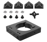 Homoyoyo Support de Montage de Broche Cnc 65mm en Métal Noir | Bride de Serrage Robuste, Installation Facile Visserie Incluse, pour Routeurs et Fraiseuses Cnc