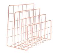 Homoyoyo Support De Stockage De Courrier Organisateurs Stockage De Magazines Clé Étagères De Rangement sur Organisation Lettre Petit Monté Mail Revue Bureau Fer Forgé Rose Gold
