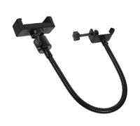 Homoyoyo Support de Téléphone Pince Réglable pour Pied de Micro, Clip Noir Flexible Compatible Microphones et Guidons, Accessoire Polyvalent pour Podcasteurs, Musiciens et Vlogueurs,