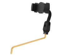 Homoyoyo Support de Téléphone pour Saxophone Alto Clip Doré, Accessoire de Pupitre Réglable et Stable pour Partitions et Tablettes, pour Musiciens et Répétitions, Lecture sans Mains