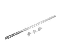 Homoyoyo Support Étagère Inox avec Clips de Fixation Barre Renforcée pour Clayette Frigo Support Rigide pour Étagère Réfrigérateur et Congélateur Système de Maintien Stable Compatible