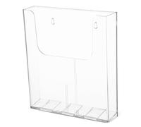 Homoyoyo Support Mural Brochure Holder Acrylique Transparent Organiseur Documentaire Robuste et Spacieux pour Bureau École et Maison Montage Facile sans Outils Design Moderne et Élégant