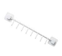 Homoyoyo Support Mural Cuisine Blanc 8 Crochets sans Perçage Organiseur Mural Multifonction pour Ustensiles Porte-Ustensiles Gain de Place Cuisine Salle de Bain et Garage