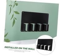 Homoyoyo Support Mural Noir pour Tondeuse et Outils de Coiffure Organisateur Gain de Place pour Salon Professionnel Rangement Multi Usage pour Clipper Brosse et Peigne Installation Murale