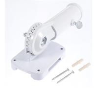 Homoyoyo Support Mural pour Mât de Drapeau en Alliage D'aluminium Réglable à 180° Fixation Résistante aux Intempéries pour Extérieur, Accessoire Pratique pour Décoration de Jardin, 1 Pièce