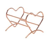 Homoyoyo Support Porte-éponge de Beauté en Métal Couleur Rose Doré, Organiseur Multifonction pour Séchoir à Pinceaux et Rangement D’éponges Maquillage, Compact pour Coiffeuse et Salle