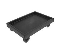 Homoyoyo Support Pot en Verre Renforcé avec roulettes Plateau Rectangulaire Étanche pour Plantes Intérieur et Jardin Base Mobile Ajustable pour Pots de Fleurs de Différentes Tailles