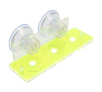 Homoyoyo Support pour Coraux D’Eau de Mer en Acrylique Fluorescent Vert à Ventouses Support à 3 Emplacements pour Aquarium Récifal Propagation Corallienne Stable pour Nano-Aquarium 1