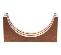 Homoyoyo Support pour Filtre à Café Expresso en Bois Base Stable à 2 Compartiments pour Bureau Organisateur Pratique et Rangement pour Filtres à Café Accessoire